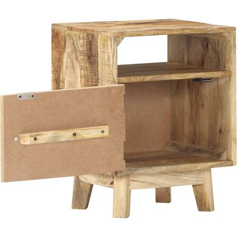 Maison Exclusive - Comodino 40x30x50 cm in Legno di Mango Grezzo