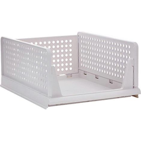 Étagère de séparation pour dressing à plusieurs niveaux, type tiroir, rangement de placard, pliable et empilable, étagère à vêtements L (1/5)