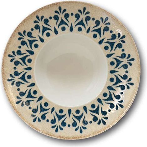 Saturnia Collezione Table K-Bowl D 27,5 Cm H 6 Cm D. Interno 14,5 Cm Porcellana Napoli Decorata