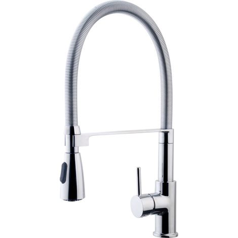 Simeto Monobloc Pull Out Kitchen Sink Mixer Tap - Chrome (1/4)