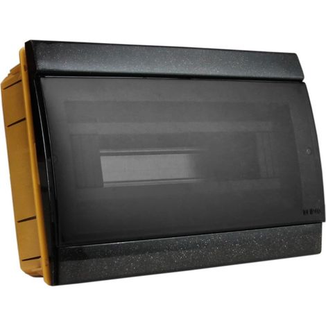 Cuadro de distribución empotrable de 12 módulos IP40 negro 970.12.N M-L 1039 (1/4)