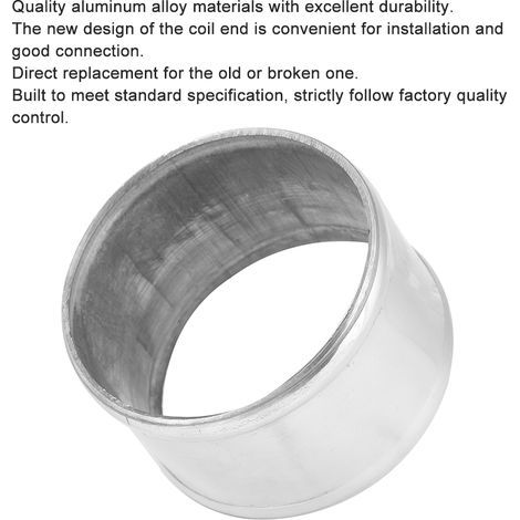 76 mm (3") Außendurchmesser x 50 mm (2") Länge Aluminium-Rohrverschraubung für Verbindung und Austausch