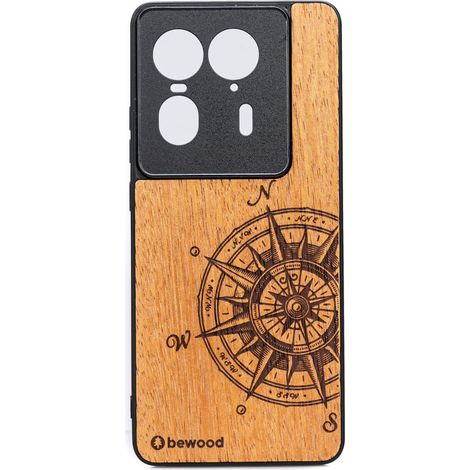 Étui en bois Bewood pour Motorola Edge 50 Ultra TRAVELER MERBAU (1/2)