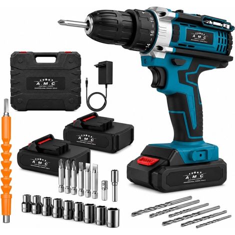 Trapano Avvitatore con Percussione doppia Batteria 36V 1.5Ah + Accessori (1/5)