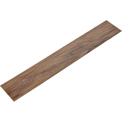Revestimiento de suelo vinílico PVC adhesivo 7 piezas 0975 m² roble clásico cálido clásico 030007235