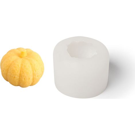 Stampo in silicone a forma di zucca per candele, 70x50 mm