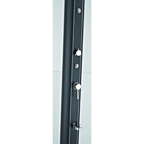 GRE – Douche solaire aluminium 32 litres – Brumisateur et lave-pieds – Installation facile pour extérieur – Design moderne