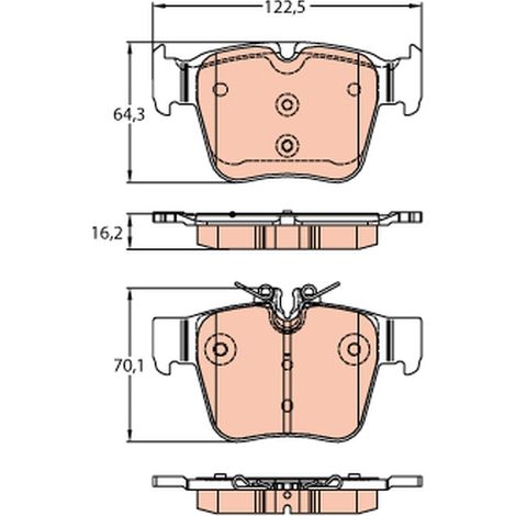 Hintere Bremsbeläge GDB2154 TRW (1/4)