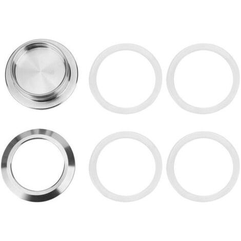 Bardusch-Poignée de porte coulissante ronde en acier inoxydable brossé Bouton de porte dissimulé à double côté Bouton de poignée encastré rond pour porte en verre, porte de douche, porte de salle de b (1/4)