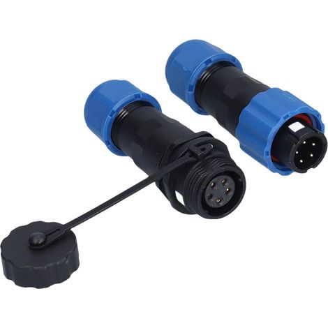 Luftfahrt-Kabelsteckerbuchse 1 bis 7 Pins Starke Verbindung Gute Korrosionsbeständigkeit Kabelstecker Luftfahrtstecker 5 Pins (250V 5A) (1/5)