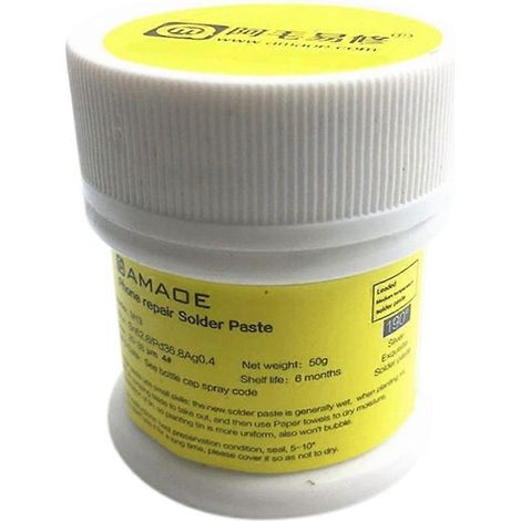 Pâte À Souder M13 - Température De Fusion 190 °C - Pour Réparation De Circuits Imprimés Téléphones - 50 G (1/5)