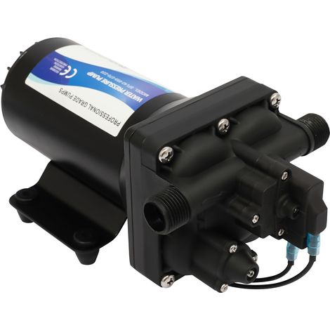 Pompe à Eau de Lavage, 220 V Pompe de Haute Pression Pompe à Eau Diaphragme 55 Psi Pompe de Pulvérisateur à Amorçage Automatique Idéale pour Camping Car/Marine/Automobile/Caravanes (1/5)