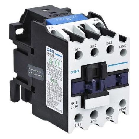 Contattore serie nc1 chint 225514 - nc1-32.10/230v - 3p 32a 1na