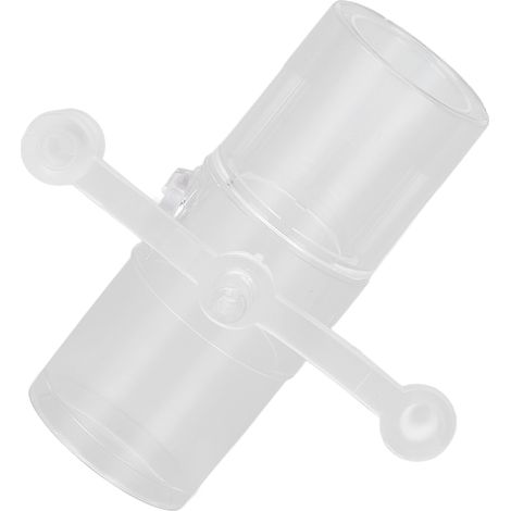 Connecteur 3 voies pour tube à oxygène, raccord droit en plastique pour masque de ventilateur, adaptateur respiratoire, pièce de rechange (1/5)