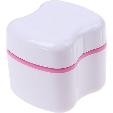 Denture Storage Box with Filter Dental Instruments, Pink (1/5)