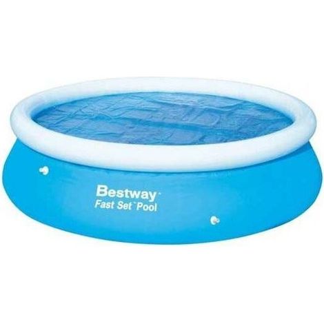 Bâche thermique ronde pour piscine hors sol – Protection solaire et isolation renforcée – Compatible avec piscines jusqu’à 366 cm de diamètre