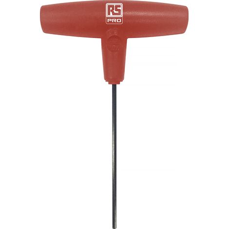 Clé Allen en T RS PRO 5mm Métrique Hexagonal, Bras Long ( Prix pour 1 )