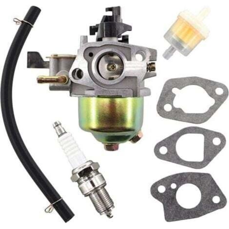 Carburateur avec joint de bougie d'allumage pour tondeuse à gazon Honda GXV120, GXV140, GXV160, HR194, HR195, HR214, HRA214, HR215, HR216, HRA216, HRC216, HRB475, HRB475 et HR2150. (1/4)
