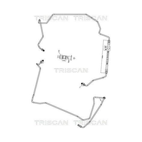 Tuyau hydraulique, direction TRISCAN 8516 27001 VOLVO 8634217
