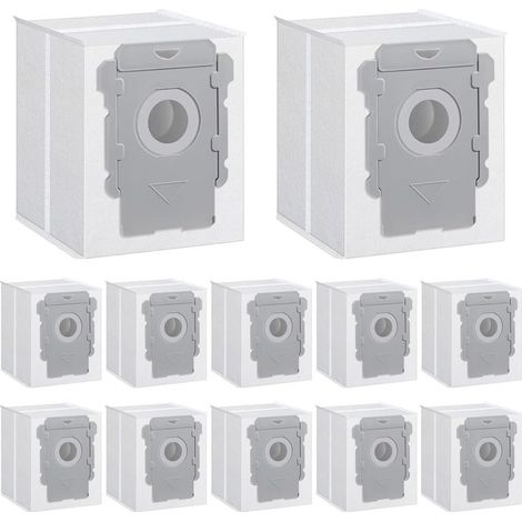 Lot de 12 Sacs D'aspirateur,Sac de Rechange pour IRobot Roomba I7 Kit D'accessoires,pour IRobot Roomba i7/i7+/i3/i3+/i4/i4+/i6/i6+/i8/i8+/S9/S9+/j7/j7 (1/5)