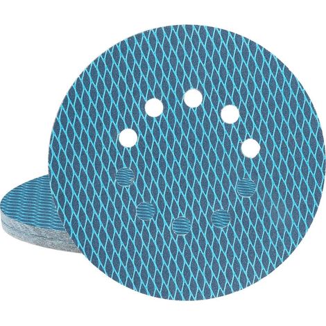 Schleifpads 225mm Klett 10 Loch Diamantform Schleifgiraffe 20Pcs P120 (1/5)