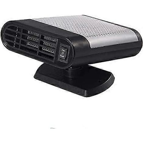 Chauffage de voiture 12 V 150 W, ventilateur de refroidissement portable, dégivreur et désembueur de voiture à chauffage rapide avec base rotative à 360° (1/5)