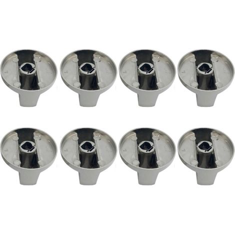 de 8 boutons de cuisinière rotatifs en métal de 6 mm pour