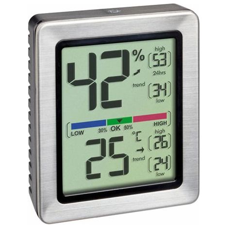 TFA Dostmann EXACTO Thermo-/Hygrometer Silber 30.5047.54.K (1/5)