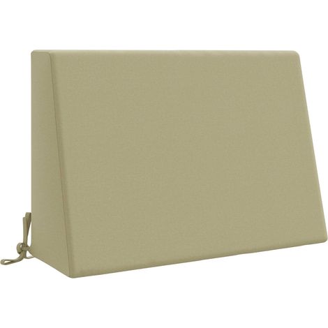 Coussin de dossier d'extérieur 100 % polyester Vert clair (1/5)