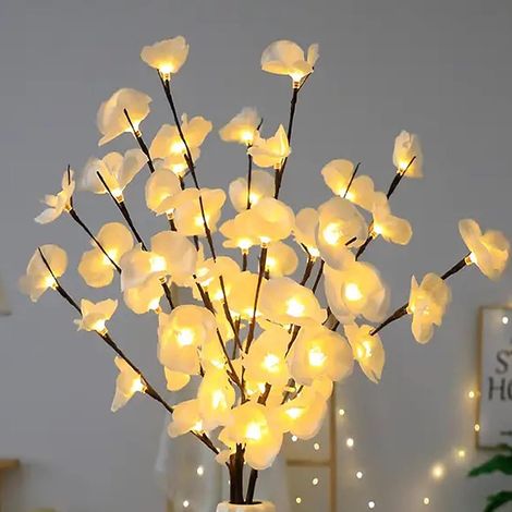 Decorative Light Branches, Artificial Flower Lights, LED String Lights for Tree, Decorative Lighting for Indoor and Outdoor, Flexible Tree Light for Vase (1/5)