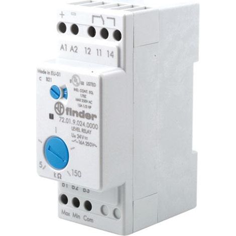 Control Nivel Liquidos  1cto Conmutado 24vdc 16a/250vac Finder 72.01.9.024.000