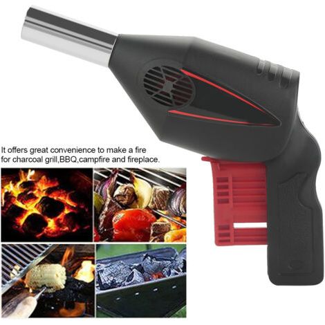 DEESSE SHOP-Ventilateur manuel portatif de ventilateur de BBQ pour l'outil extérieur de barbecue de gril de pique-nique de camping (1/5)