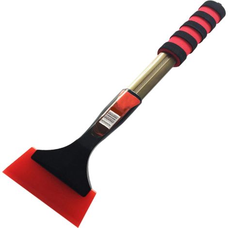 Pelle à Neige Pratique Rouge en Alliage D’Aluminium pour Voiture Grattoir à Glace, Manche Antidérapant, Léger, pour Vitre et Carrosserie (1/5)