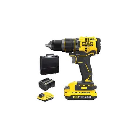 TRAPANO AVVITATORE A PERCUSS. 2 BATT. LITIO 18V 2AH (SFMCD 711D22QW) 2 batterie al Litio da 2Ah FATMAX