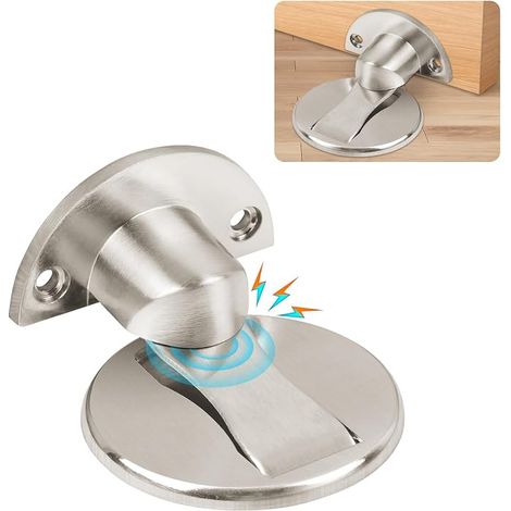 Butée de porte magnétique auto-adhésive butée de porte magnétique invisible avec vis dissimulées montées butées de porte d'intérieur pour la maison le bureau (1/5)