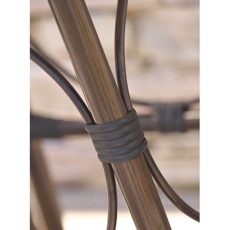 Lot de 2 fauteuils de jardin empilables en aluminium et textilène – Résistant aux intempéries – Confort optimal – DCB GARDEN
