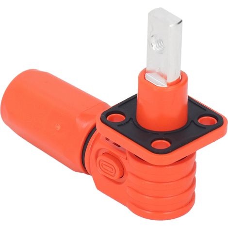 Lot de 2 connecteurs de stockage d'énergie 120 A, fiche mâle, prise femelle, monoconducteur, orange (1/5)