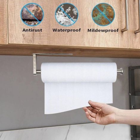 Porte Sopalin, Support Dévidoir Sopalin Acier Inoxydable Pas de Perçage Porte Essuie Tout Auto-adhésif Devidoir Support Tout Mur (1/5)