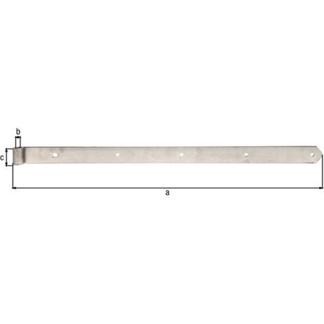 GAH Alberts Tor-Ladenband gerade, für Dorn16mm 800mm Edelstahl, matt (1/3)