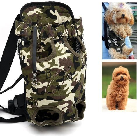 Pet Backpack Cat Front Pack Dog Backpack Small Dog Pet Supplies (Color : Camouflage, Size : Small) (1/5)