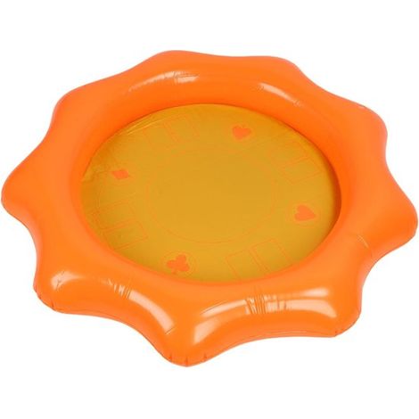 Set mit 4 aufblasbaren schwimmenden Getränkehaltern mit Glitzer farbenfrohe Getränkeständer in 4 verschiedenen Farben für Pool Strand und (1/5)