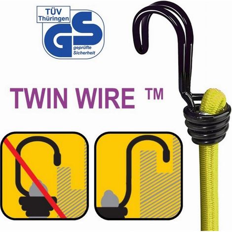 6x1 Master Lock Gummispannseil Twin Wire 3040EURDAT