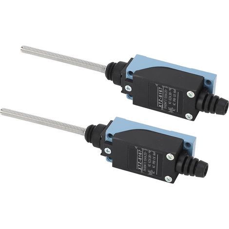 Paire de fins de course XTZ-8167 à ressort hélicoïdal flexible, interrupteur de position 250V/380V pour fraiseuses CNC, imprimantes 3D, machines de découpe laser et plasma, tige à action instantanée. (1/5)