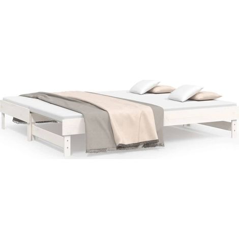 Maison Exclusive - Sofá cama extraíble madera maciza de pino blan (1/5)
