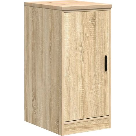 Armoire de rangement garage bois de pin 40 x 51 x 85 cm surface de travail robuste style contemporain en bois chêne sonoma (1/5)