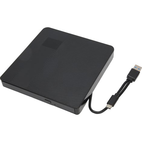 Graveur DVD externe universel USB 3.0 Type C pour CD/DVD-RW, compatible Linux, Windows, macOS et PC de bureau. (1/5)