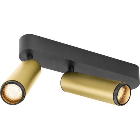 Plafonnier GRIP M intérieur double PHASE 2700 K 28 W 42° or / noir - SLV - 1009082