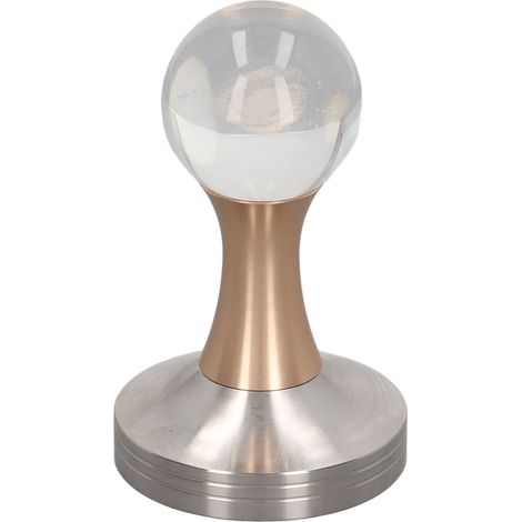 Kaffeestampfer aus lebensmittelechtem Edelstahl mit Kristallkugel, Kaffeepulverhammer für Küche und Geschäft, Gold Pillar 53 mm/2,1 Zoll (1/5)