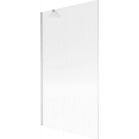 Mexen Next Badewannenwand 1-flügelig 100 x 150 cm, Streifen, gebürsteter Nickel - 895-100-000-00-09-97 (1/5)