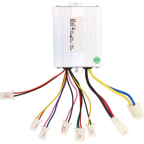 24V 500W Bürstenmotor-Controller für Elektrofahrräder, Aluminium-Geschwindigkeitsreglergehäuse mit mehrfachem Schutz, geeignet für elektrische Dreiräder. (1/4)